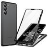 For Samsung Galaxy S24+ Case HD Clear Double Sides Tempered Glass Back Phone Cover