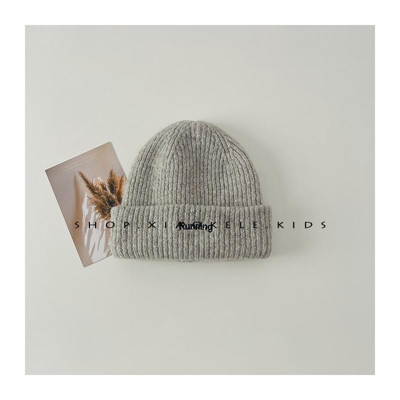 Kinderwollmütze im koreanischen Stil Herbst- und Winterstil Vielseitige Baby-Strickmütze mit Ohrenschutz Jungen- und Mädchenwollmütze Kältemütze