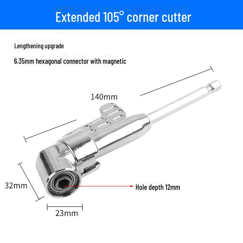 105° Universal Right Angle Screwdriver Attachment