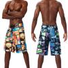 Men's 2025 Quick-Drying Camouflage Beach Shorts - Casual Surfing Five-Point Loose Fit Holiday Wear