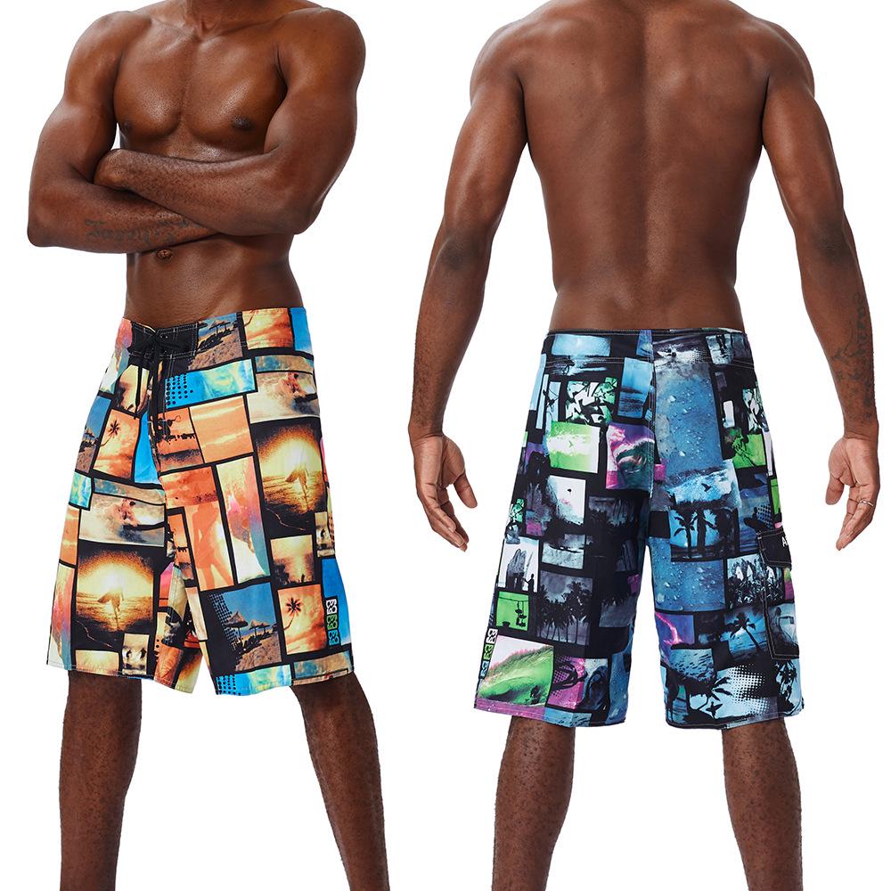 Men's 2025 Quick-Drying Camouflage Beach Shorts - Casual Surfing Five-Point Loose Fit Holiday Wear