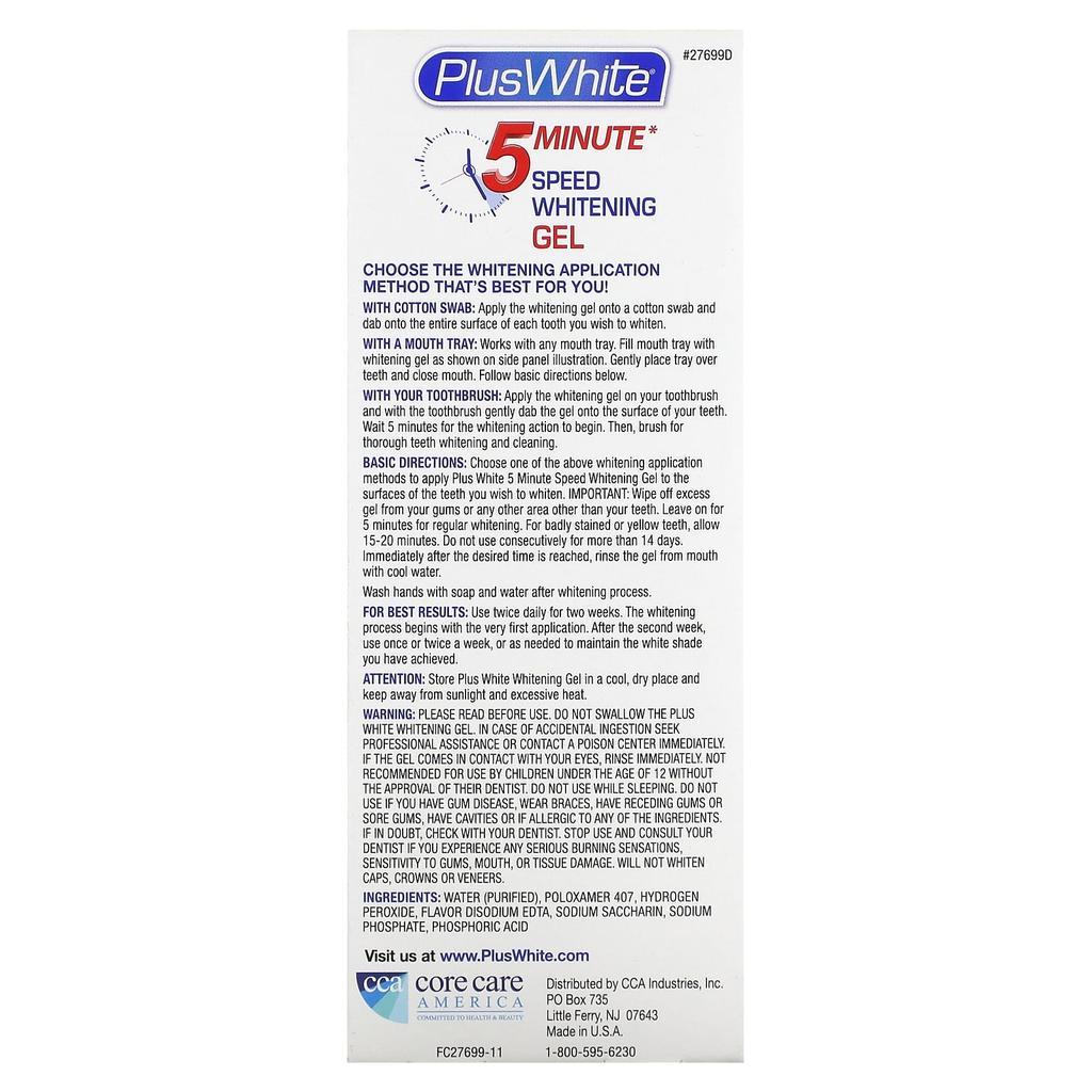 5-минутный отбеливающий гель, 56 г(2 унции)