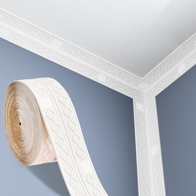 9.2M Self Adhesive Wall Skirting Border 3D Diamond Wallpaper Waterproof Ceiling Wall Stickers Anti-collision Baseboard Waistline