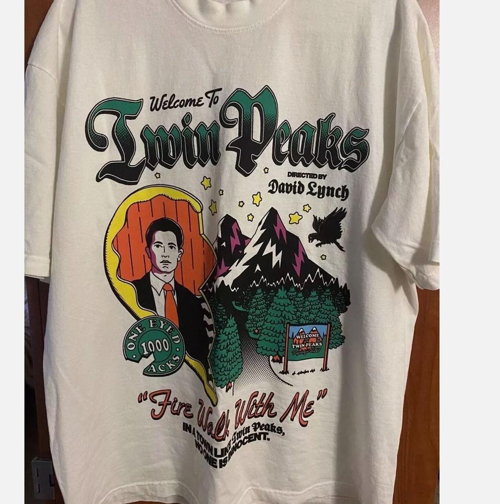 

Кинотеатр Твин Пикс Белая хлопковая футболка с коротким рукавом Унисекс Для мужчин женщин S-5XL Унисекс футболка XXXXL