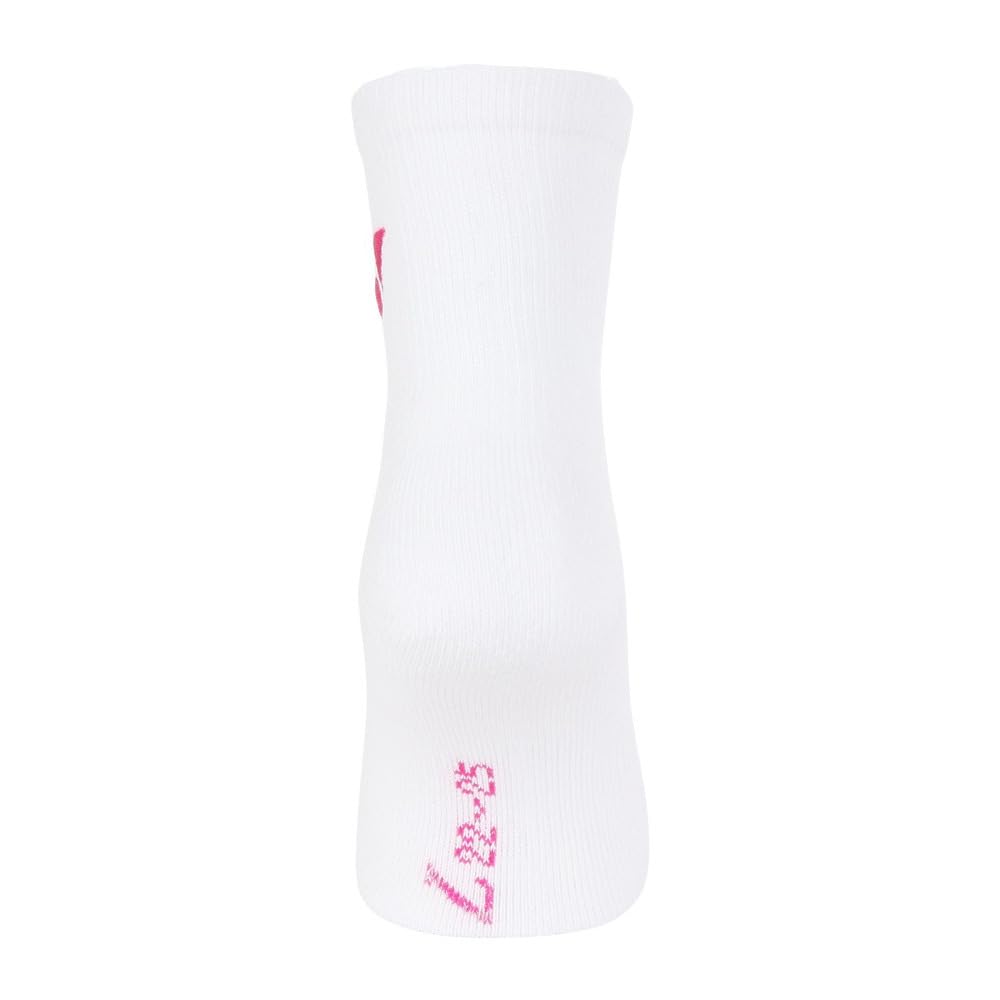 Yonex Shorts and Free Size Women's Socks, White/Pink (062),