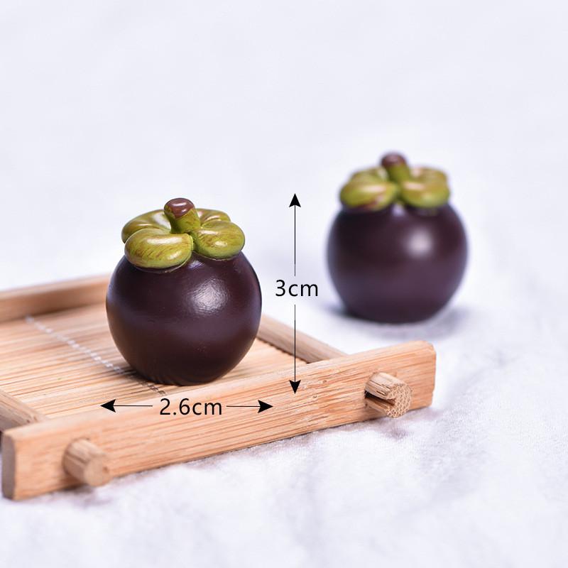 Adorable Cartoon Resin Miniature Fruits For Diy Decor And Craft Projects