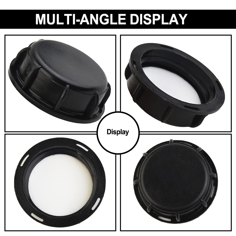 1 szt. Pokrywa do zbiornika IBC 1000L Nakrętka Zawór Części Nakrętka do zbiornika na wodę i płyny Czarny Polipropylen Narzędzia do podłączenia nawadniania ogrodu