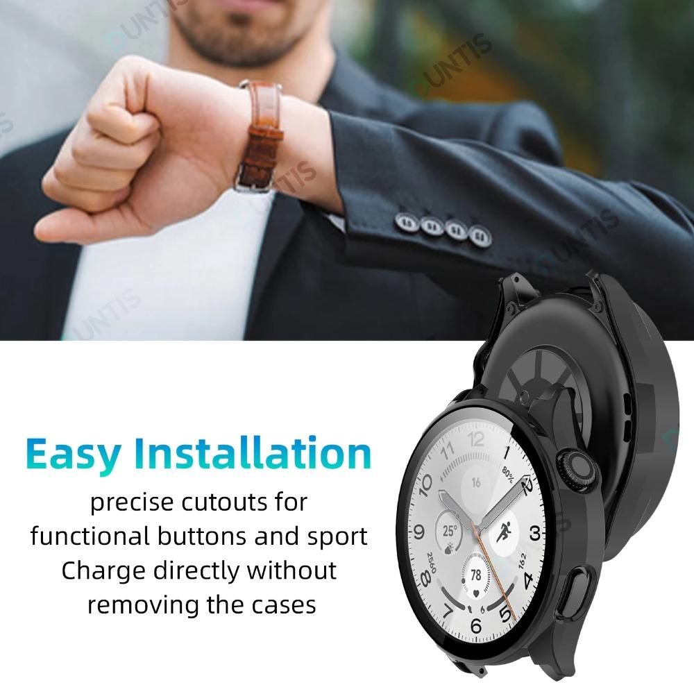 Case+Glass for Xiaomi Watch 5 PC All-around Bumper Anti-scratch Protective Cover + Screen Protector For MI Watch 5 Accessories