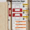 Door Hinge Jig, Door Hinge Template Compatible with 8 Hinge Sizes from 2-1/2" to 6" and 5 Door Thickness from 1-3/8" to 2-1/2"