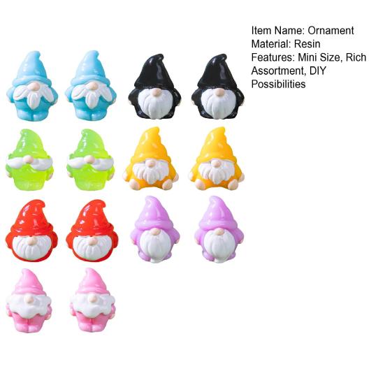 14Pcs Micro Landscape Ornament Mini Gnome Easter Figure Miniature Garden Decoration Mini Potted Plant Accessories