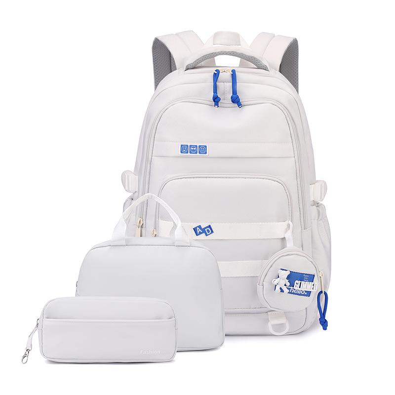3pcs/set Kids Backpack with Lunch Box Pencil Bag Elementary Middle School Backpack for Girls Student School Bags Teens Bookbag