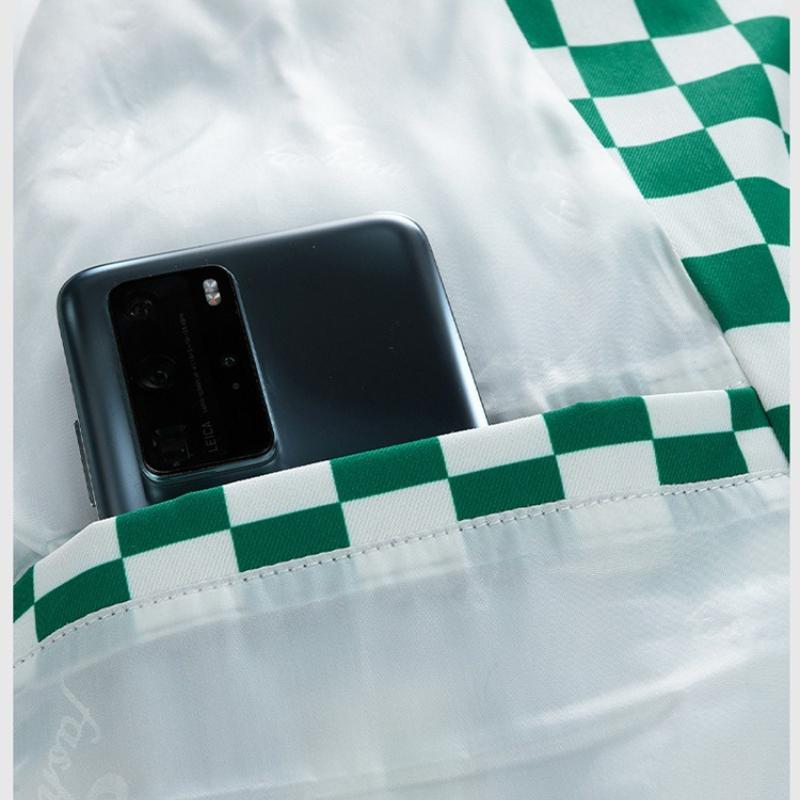 Kwadratowe Bawełniane Ubrania Męskie i Damskie Paragraf Zima Luźne Pogrubiane Bawełniane Ubrania Paragraf dla Pary Bawełniana Kurtka z Kołnierzem Stojącym Męska