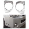 2pcs New ABS Chrome Car Accessories Plated Front Fog Lamp Cover Trim Paste Style For Toyota Hiace Commuter 2014 2015 2016 2017