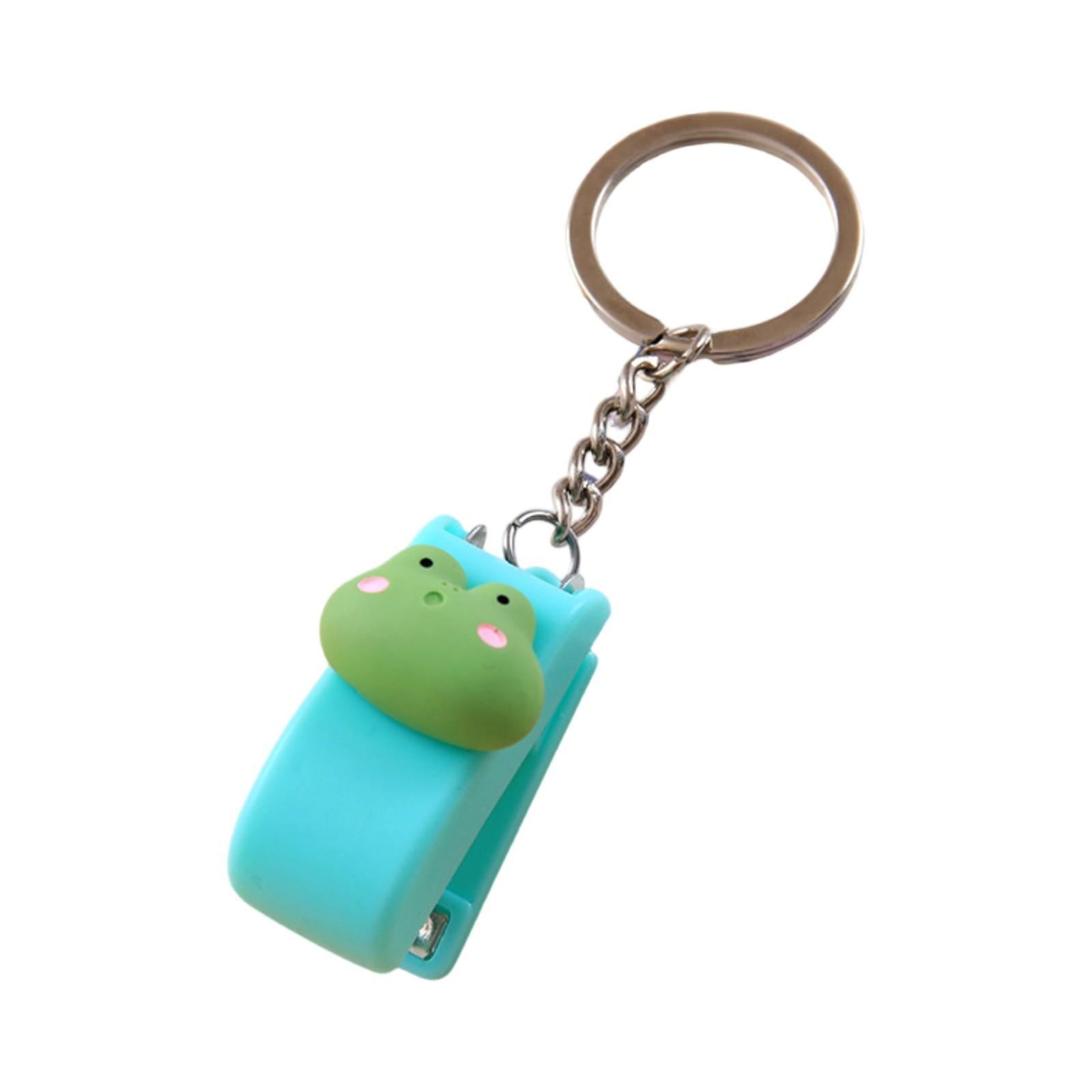 

Мультяшный маленький степлер студенческий скоросшиватель с брелком One Size