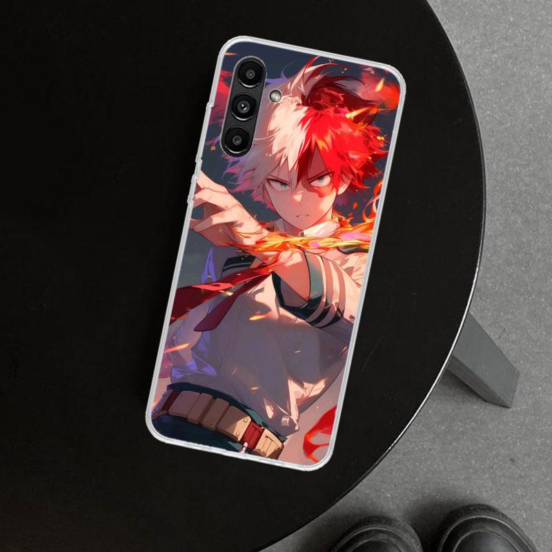 Todoroki Shoto MHA My Hero Phone Case Cover for Samsung Galaxy A17 A16 A26 A36 A56 A57 A37 A15 A25 A35 A55 A14 A24 A34 A54 A13 A