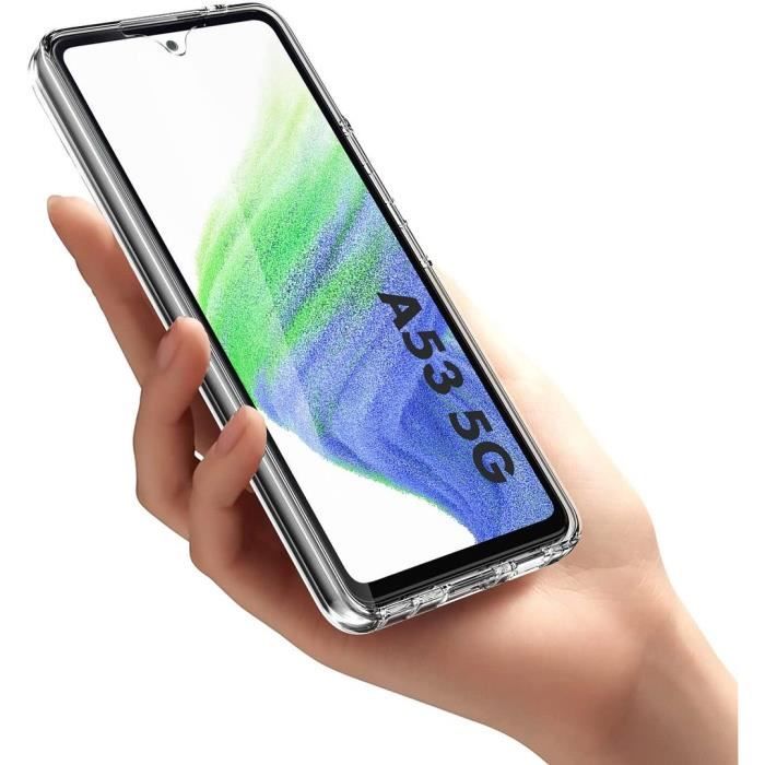 Coque Silicone pour Samsung Galaxy A53 5G - Protection Intégrale 360 Antichoc Transparent