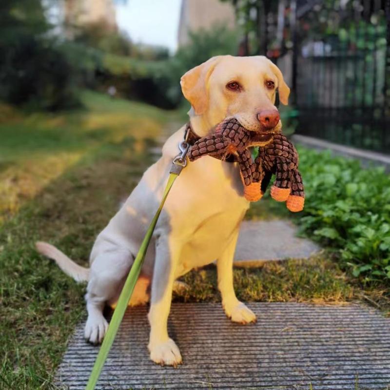 Dog Plush Toy Animals Shape Bite Resistant Squeaky Toys Corduroy Dog Toys for Small Large Dogs Puppy Pets Training Accessories
