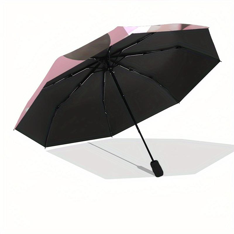 1pc Minnie Mouse,Pink Automatic Folding Umbrella: Compact 8 Bone Design Cartoon Outdoor Travel Companion, Business Umbrella, Christmas Valen