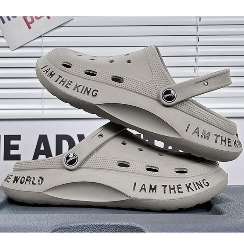 

2024 Последние EVA Мужские Женские Универсальные Тапочки Сандалии Dual Wear 5.0 Версия Удобные Мягкие Пляжные Уличные Тапочки 45 серый