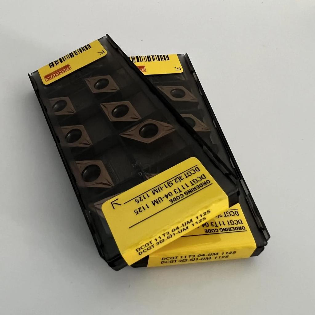 Original Sandvik / DCGT11T304-UM 1125 Carbide CNC Blade 10 PCS