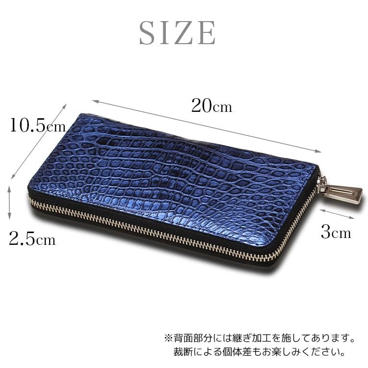 Tokyo Crocodile Crocodile Wallet for Men and Women, Round Long Wallet, Made In Japan, Brand Name, Gift, Genuine Leather, Luxury, Good Luck, Money