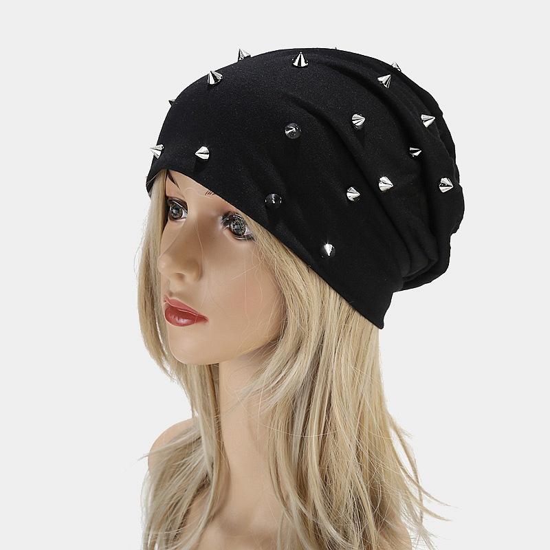 Euro-American Unisex Hip Hop Street Style Stacked Beanie Hat Common Fabric Ear Protection Cap for Travel