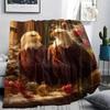 Two Eagles,pattern Flannel Blanket, High quality Comfortable for All Seasons, Home Decor, Warmth and Comfort, Perfect for Gifts.