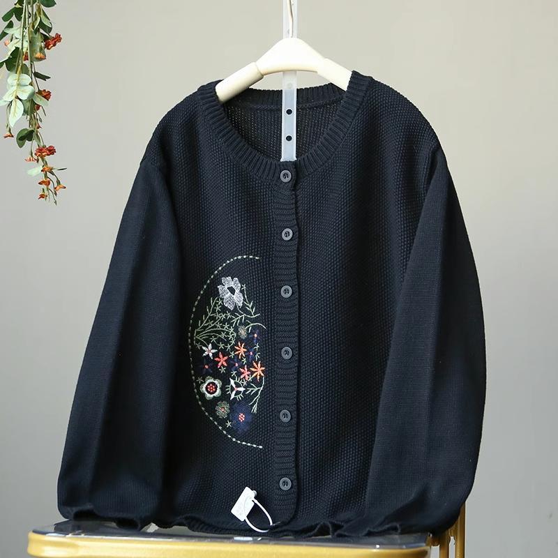 Cardigan Svetrový kabát pro ženy Oversize Bavlna Plyš Podzim Zima Zahuštěná mikina Běžné Pletené sako