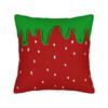 1pc, 1pc Decorative Sofa Pillowcase with Strawberry Pattern, Single-Sided Printing, Suitable for Various Rooms, Pillow Insert Not Included