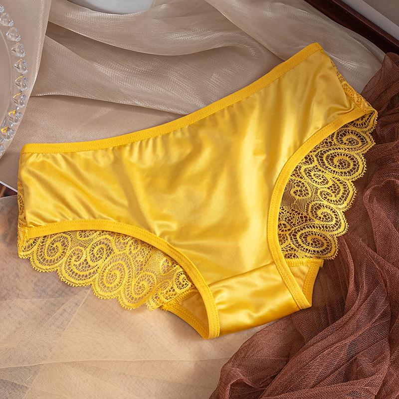Lace Butterfly Low-Rise Panties - Breathable Ice Silk
