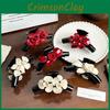 Large Beautifully Designed Floral Hair Claw Clip In Trendy Acetate For Fashionforward Women