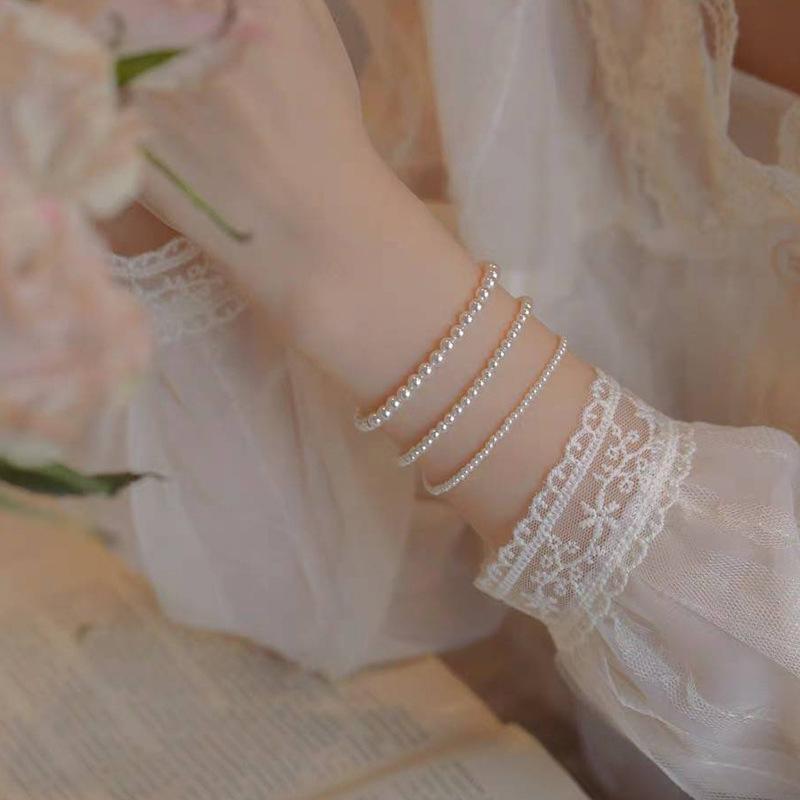 Retro Simple Artificial Pearl Bracelet For Women Fashion Versatile Temperament Bracelet Birthday Gift