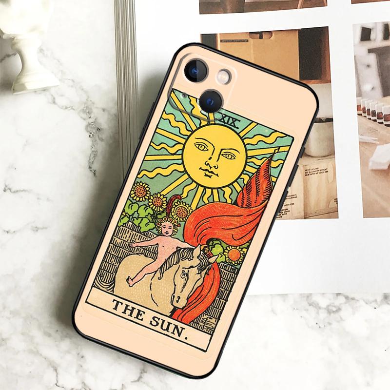 

The SUN Tarot card Phone Case For iPhone 15 16 Pro Max 11 12 13 14 Pro Max 7 8 Plus X XS XR 12 13 Mini Cover iPhone 13