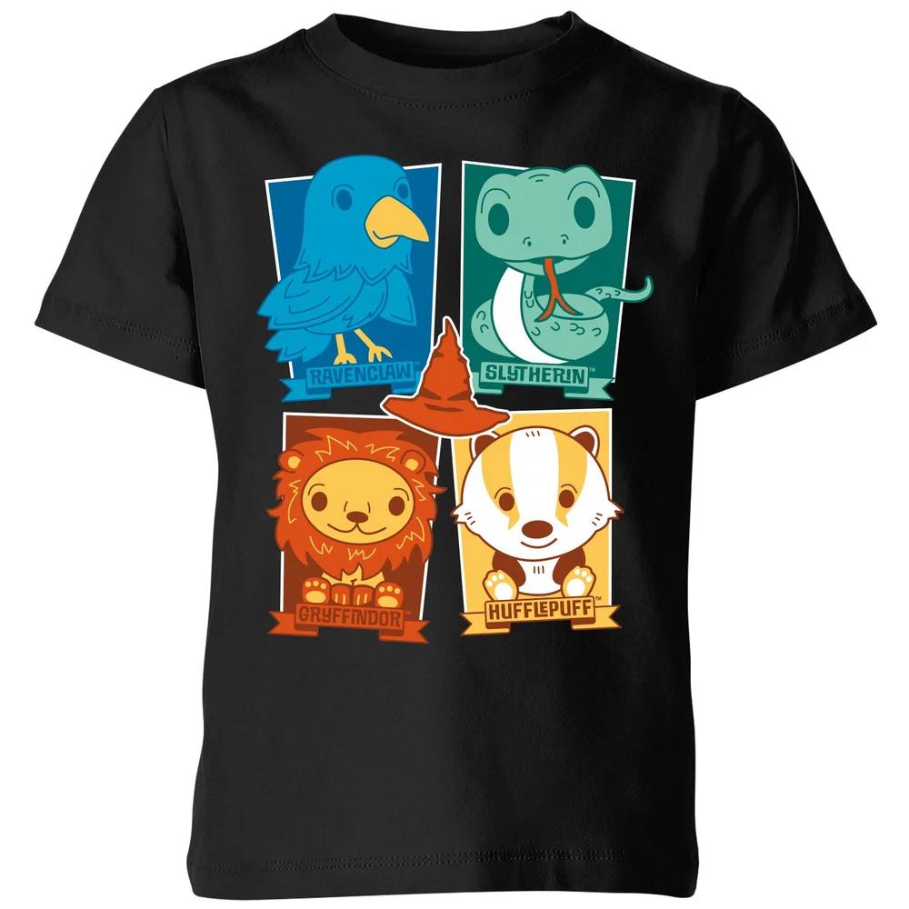 Harry Potter House T-Shirt Kids  T-Shirt - Black - 3-4 Years 110