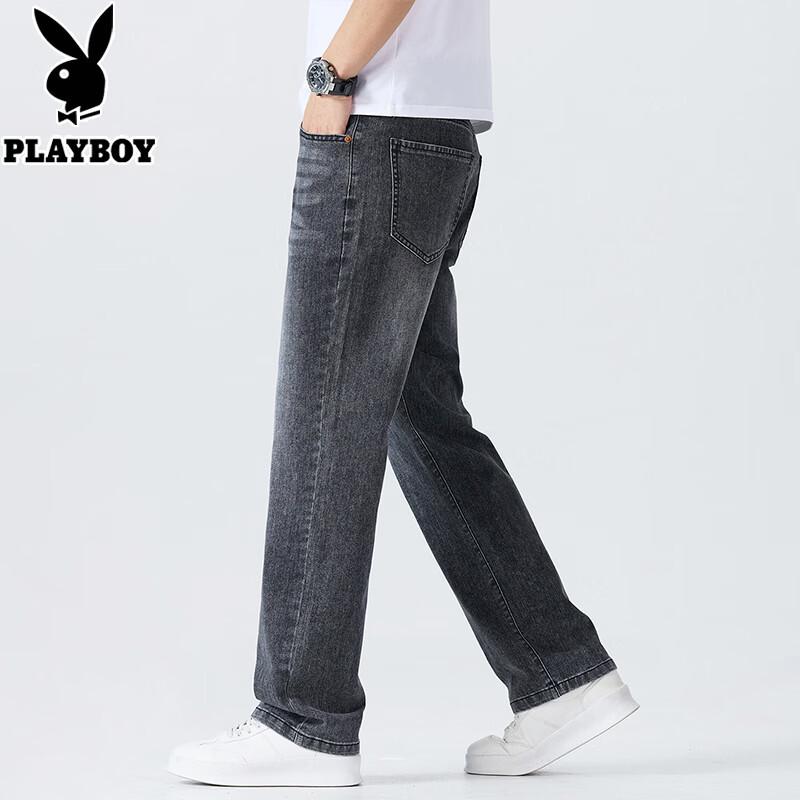 PLAYBOY Men's Loose Straight-Leg Jeans