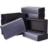 12sets Kraft Paper Jewelry Boxes with PVC Black Unfold: 37.1~37.2x30x0.05cm Fold: 17x10x4cm Inner Size: 15x8x4cm