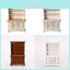 Wooden Dollhouse Miniature Display Cabinet With Four Drawers For Collectors And Craft Enthusiasts