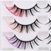 Eyelash Extension Colored False Eyelashes 7 Pairs 3D Mink Lashes  Daily Party and Holiday Stage