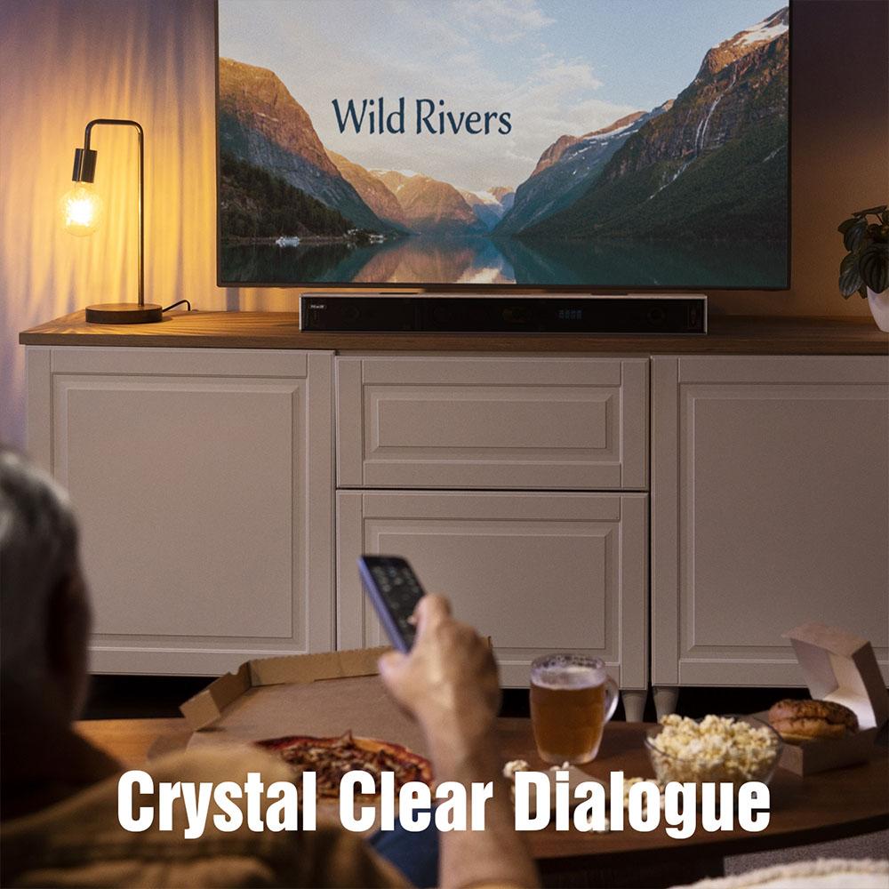 Hiwill A502 5.2.2-kanałowy Soundbar, Podwójne Wbudowane Subwoofery, Dolby Atmos, 450W Moc Szczytowa