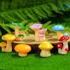 Resin Mushrooms for Outdoor and Indoor Use for Home Decoration Garden Projects Weather Resistant Miniature Ornaments