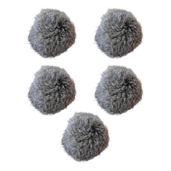 5 Stück Pelzball Katzenspielzeug Weicher Flauschiger Kunstpelzball Waschbarer Flauschiger Ball Katzen-Hasen-Kick-Spielzeug für Indoor-Übungen Jagd- und Beutetrieb