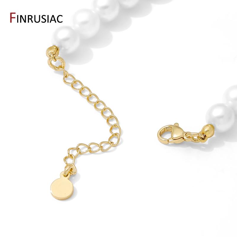1/3/5Pcs/Lot 14K Gold Plated Brass Round Extension Chain For Jewelry Making,Thick Extended Tail Chain DIY Necklace Accessories