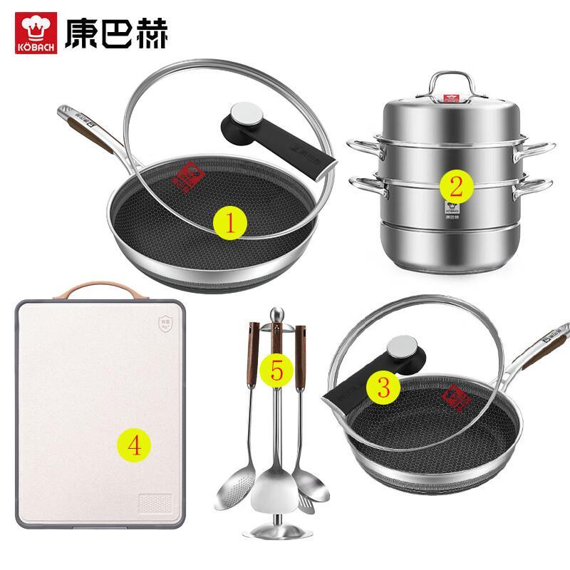 Kombach 3rd Gen 5-Piece Cookware & Kitchen Tool Set