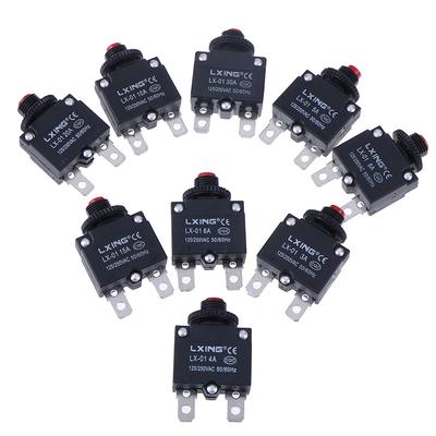 Circuit Breaker Overload Protector Switch Fuse 3A 4A 5A 6A 8A 10A 15A 20A 30A