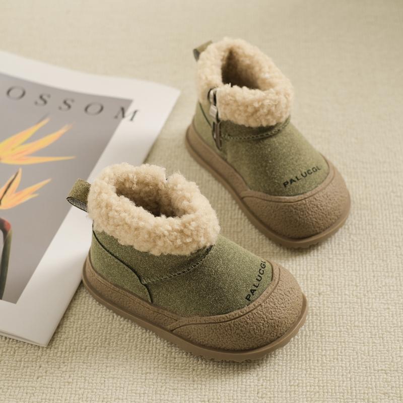 Kids Snow Boots Winter New Soft Sole Cotton Boot Girls Boots Warm Thick Cotton Shoes All Match Sneakers Ankle Boots for Boy