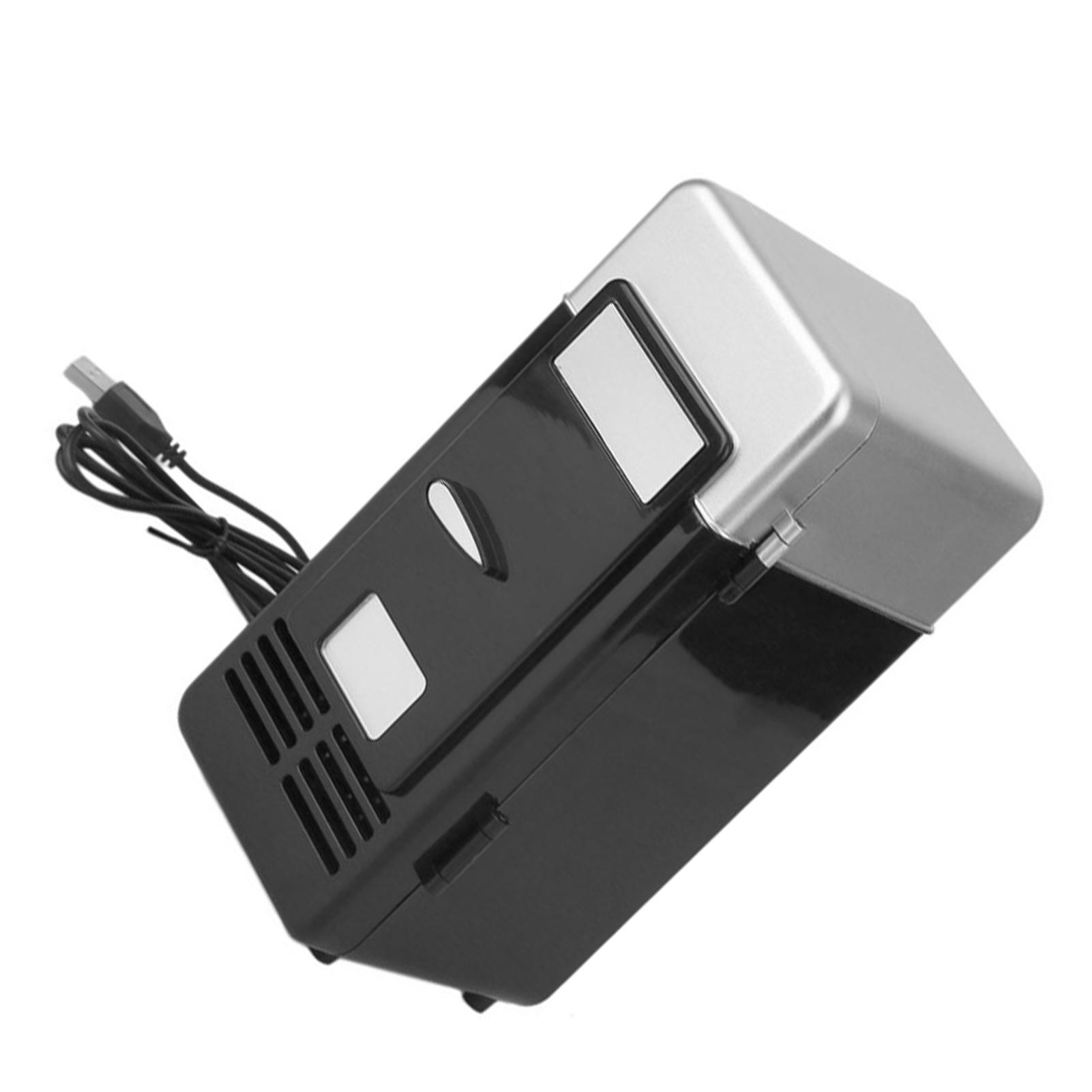 ABS Автомобильный Домашний USB Мини-холодильник USB Мини-холодильник USB Электрический Холодильник Для Дома Офиса Отеля чёрный