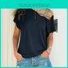 Hochwertige Damen Locker Bluse Lässiges Hemd Top Kurzarm Für Täglichen Komfort