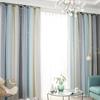 Morandi'S Gradual Change Of Stripes, Double-Layer Integrated Blackout Gauze Curtain Finished Product