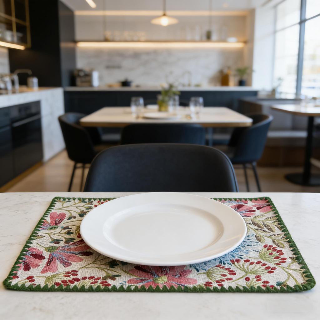 Washable Cotton Linen Table Mats 12 X 18 Inch Table Protector Dining Room Kitchen Party Wedding Festival Home Restaurant Decoration Placemats
