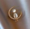 Moon Kitten Brooch High-end Brooch Suit Brooch Bag Accessory High-end and Simple Small Trinkets